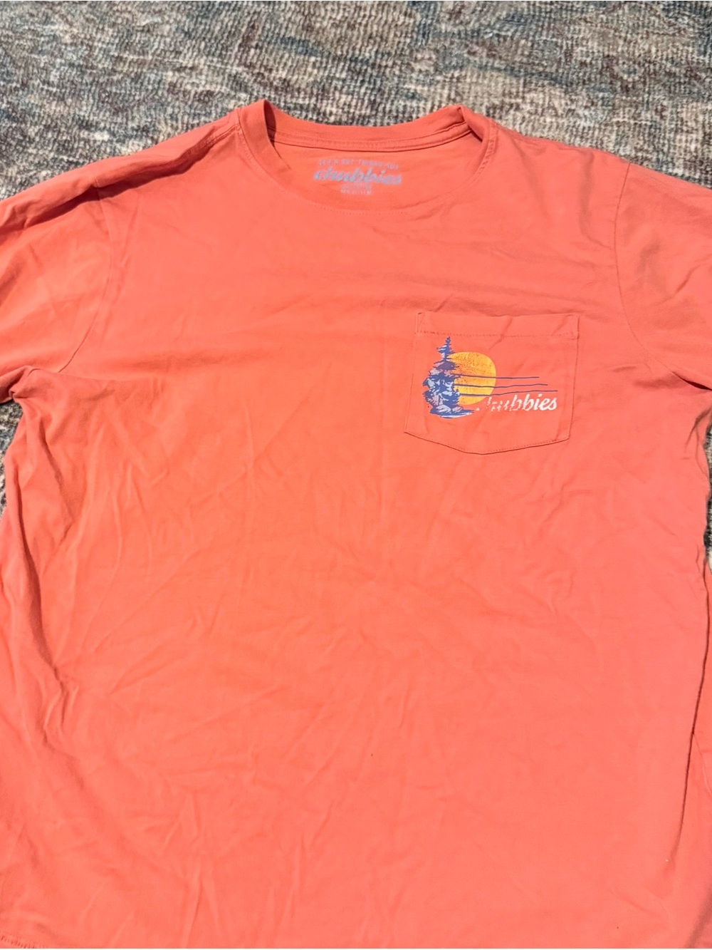 Chubbies Coral Houseboat Graphic Tee - "Sky's Out Thighs Out" - Picture 2 of 3
